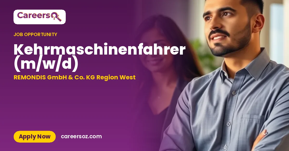 Kehrmaschinenfahrer (m/w/d) – REMONDIS GmbH & Co. KG Region West