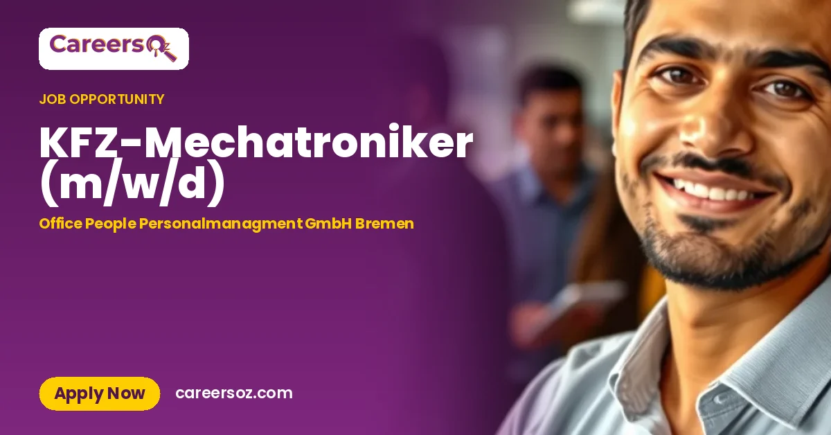 KFZ-Mechatroniker (m/w/d) – Office People Personalmanagment GmbH Bremen