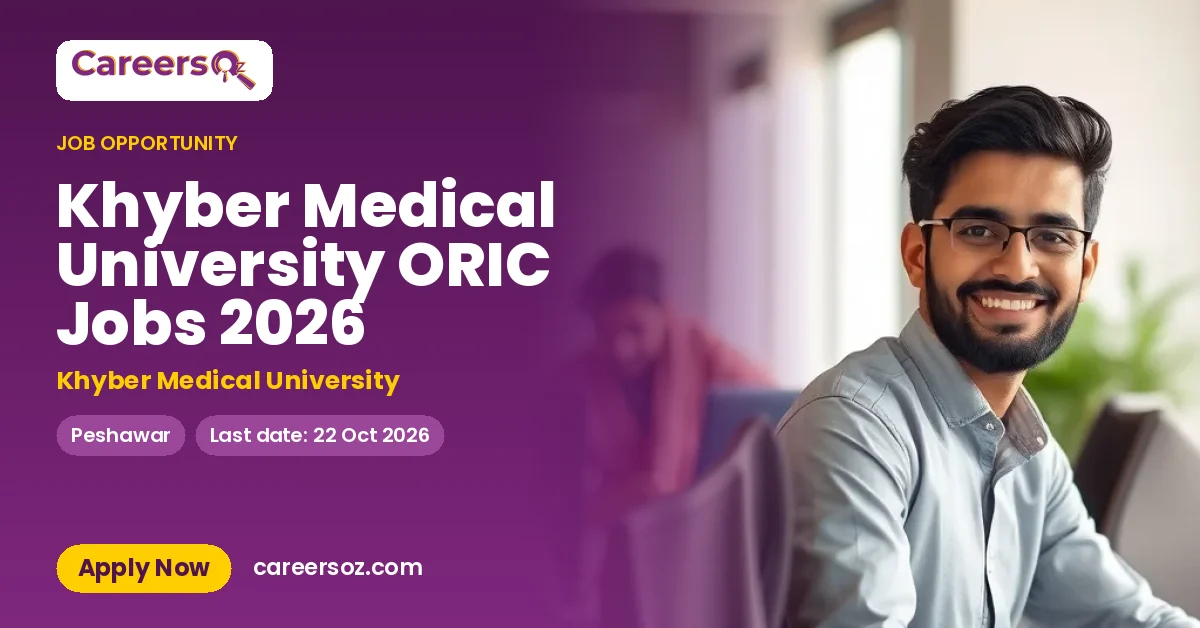 Khyber Medical University ORIC Jobs 2026 – Khyber Medical University