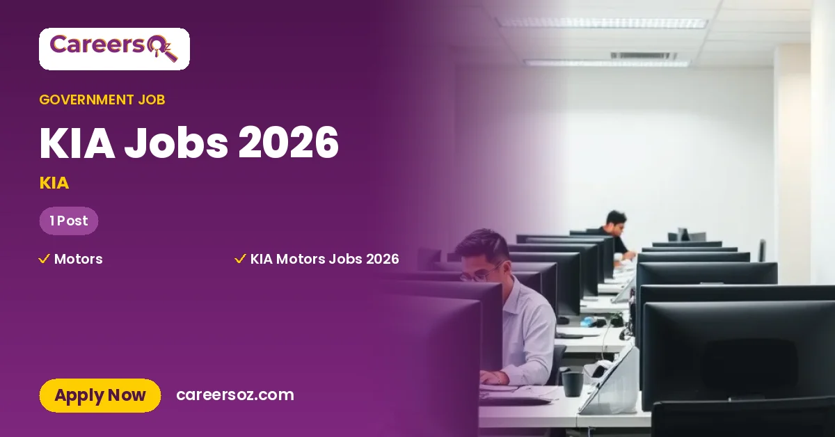 KIA Jobs 2026 – KIA