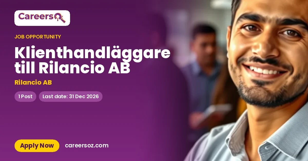 Klienthandläggare till Rilancio AB – Rilancio AB