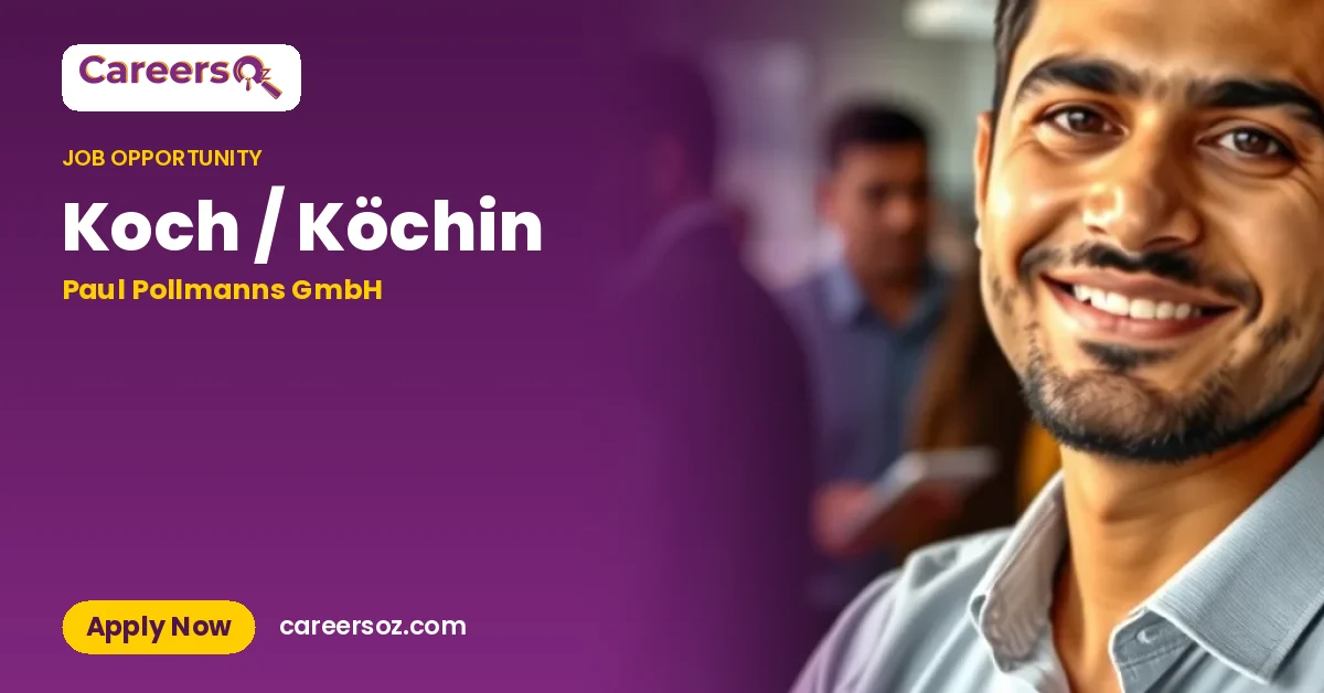 Koch / Köchin – Paul Pollmanns GmbH