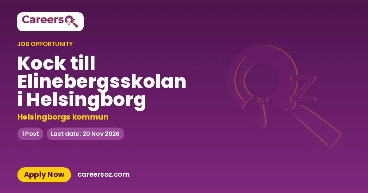 Kock till Elinebergsskolan i Helsingborg – Helsingborgs kommun