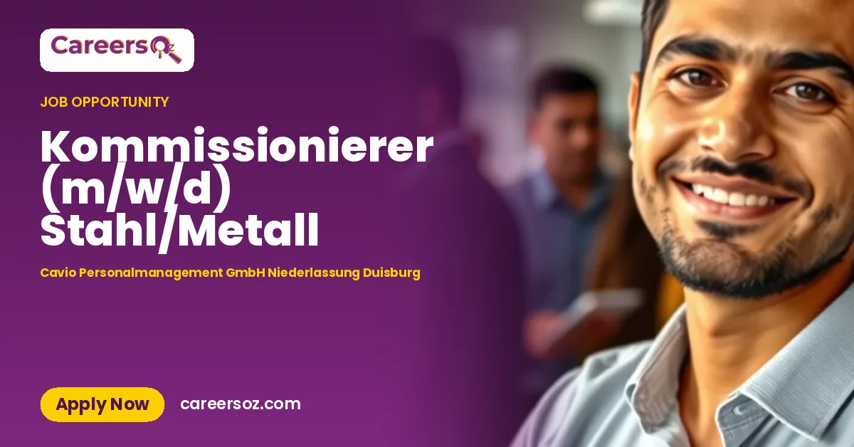 Kommissionierer (m/w/d) Stahl/Metall – Cavio Personalmanagement GmbH Niederlassung Duisburg