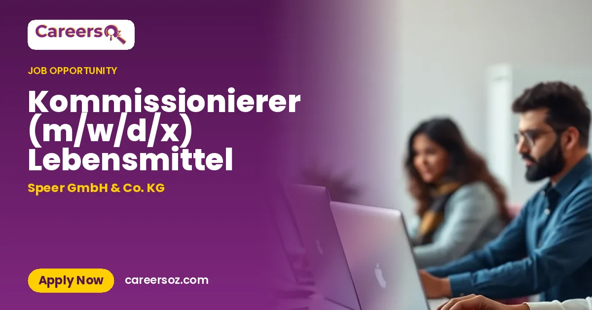 Kommissionierer (m/w/d/x) Lebensmittel – Speer GmbH & Co. KG