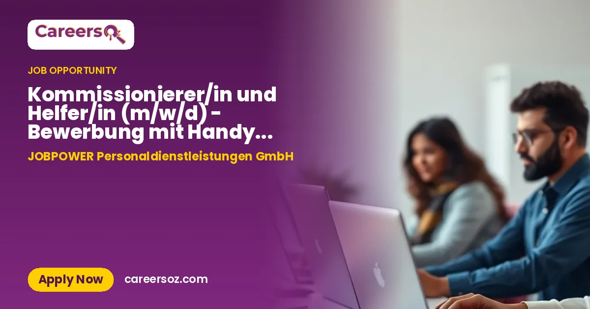 Kommissionierer/in und Helfer/in (m/w/d) - Bewerbung mit Handy - 200€ Startprämie – JOBPOWER Personaldienstleistungen GmbH