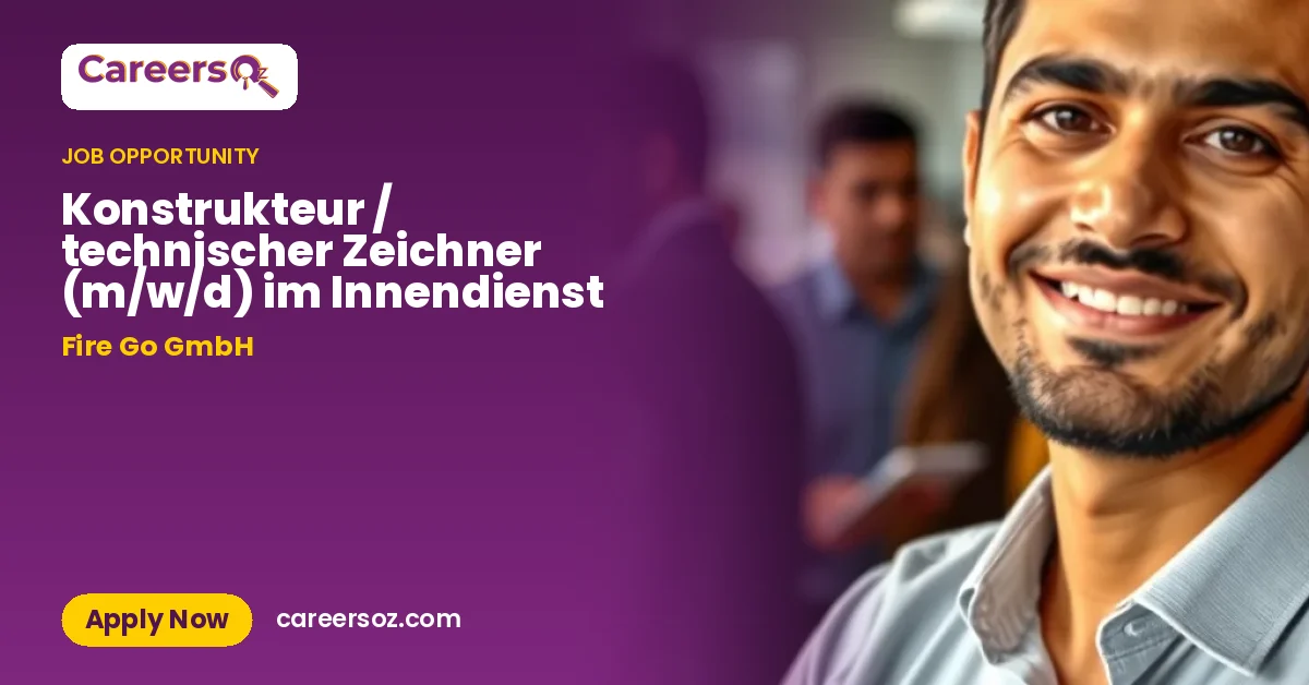Konstrukteur / technischer Zeichner (m/w/d) im Innendienst – Fire Go GmbH