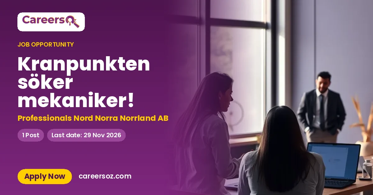 Kranpunkten söker mekaniker! – Professionals Nord Norra Norrland AB