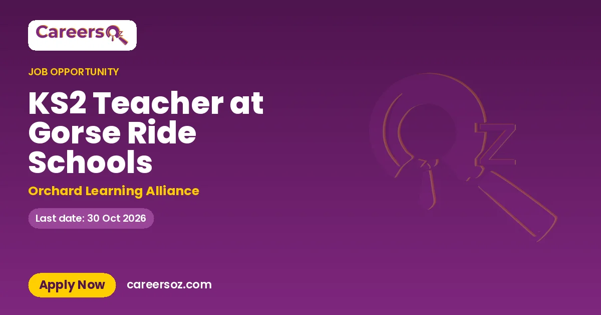 KS2 Teacher at Gorse Ride Schools – Orchard Learning Alliance