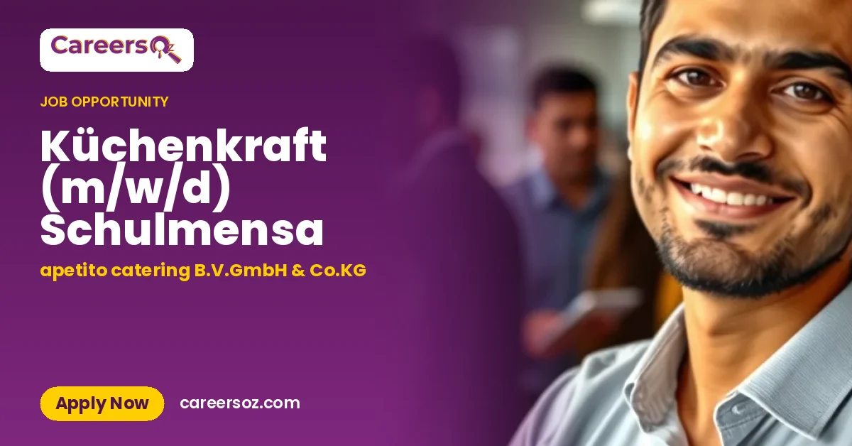 Küchenkraft (m/w/d) Schulmensa – apetito catering B.V.GmbH & Co.KG