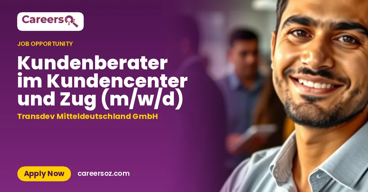 Kundenberater im Kundencenter und Zug (m/w/d) – Transdev Mitteldeutschland GmbH