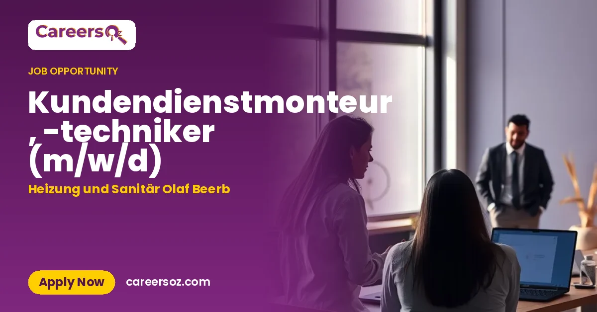 Kundendienstmonteur , -techniker (m/w/d) – Heizung und Sanitär Olaf Beerb