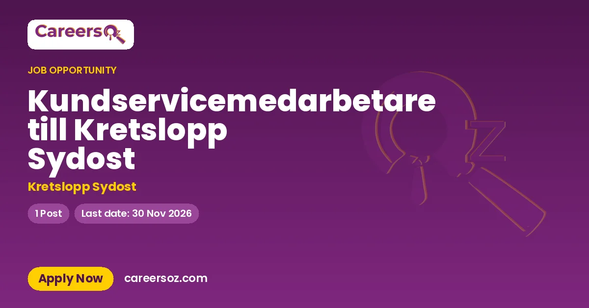 Kundservicemedarbetare till Kretslopp Sydost – Kretslopp Sydost