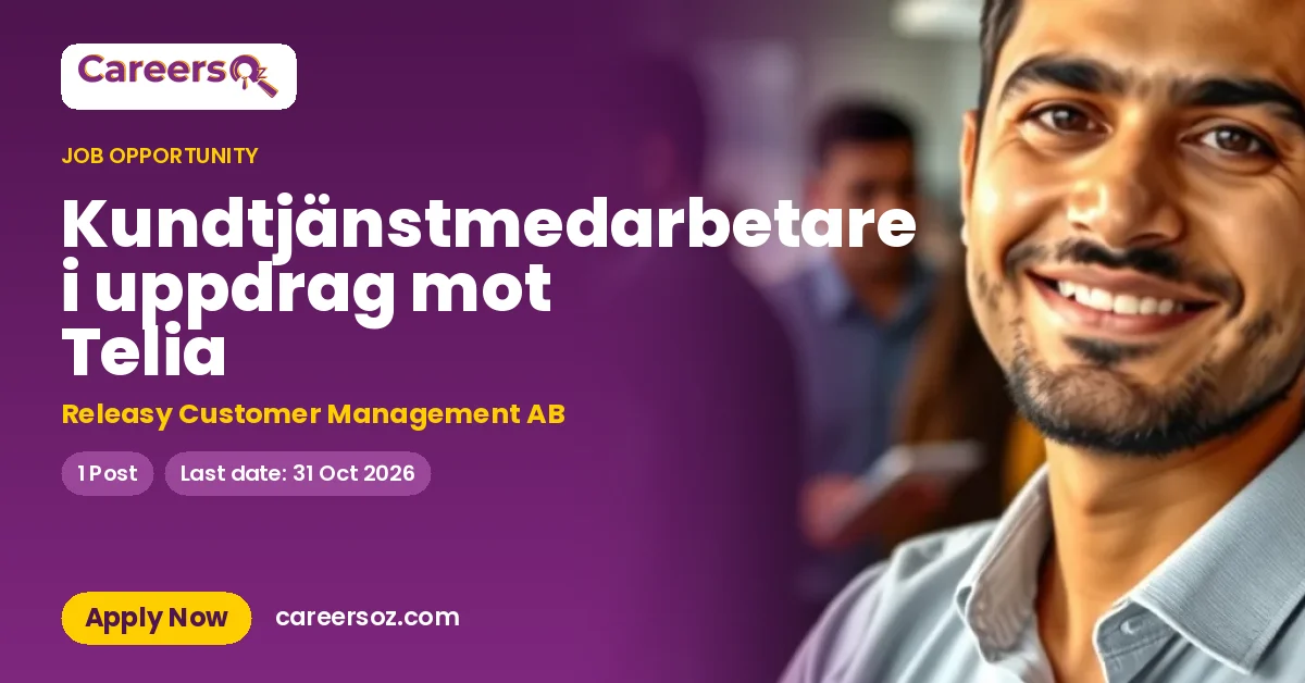 Kundtjänstmedarbetare i uppdrag mot Telia – Releasy Customer Management AB