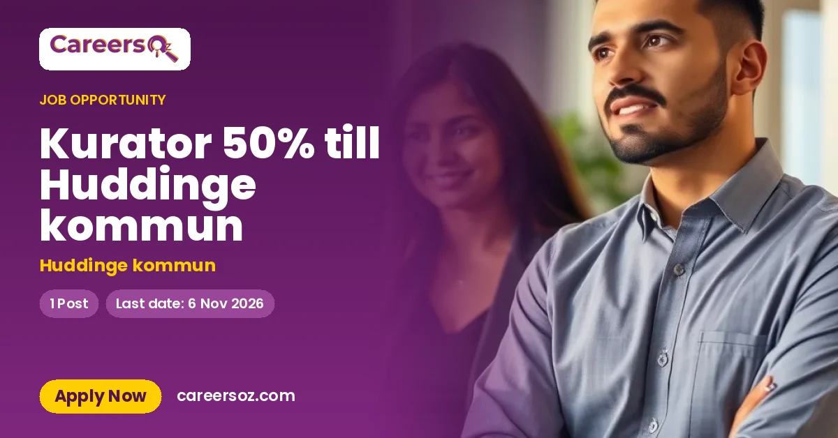 Kurator 50% till Huddinge kommun – Huddinge kommun
