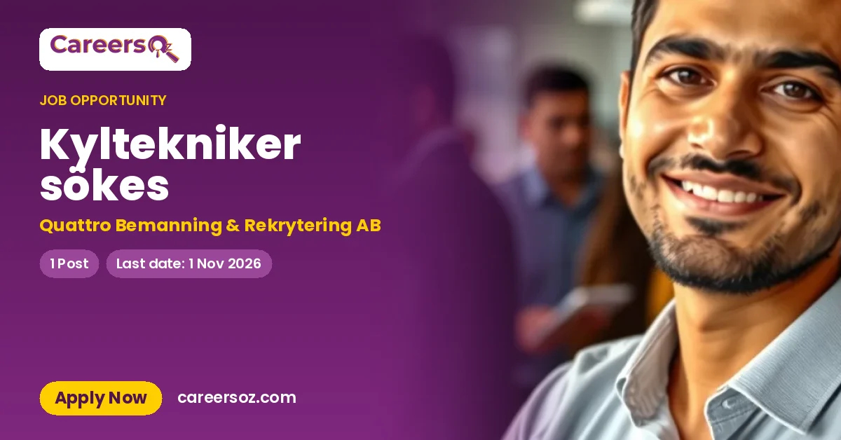 Kyltekniker sökes – Quattro Bemanning & Rekrytering AB