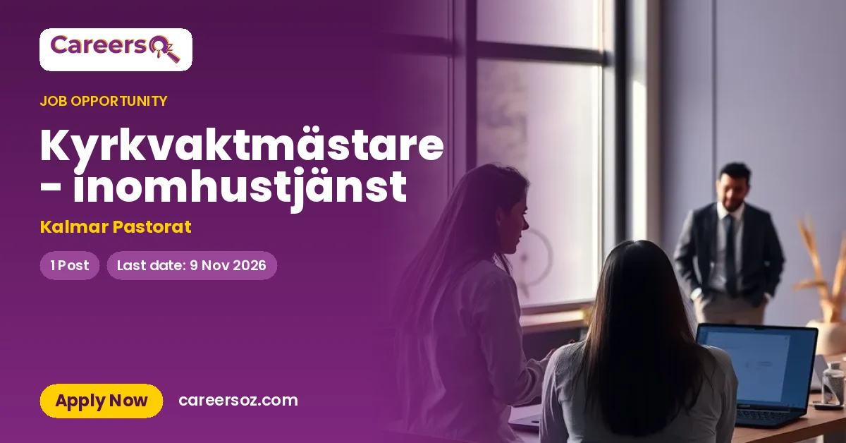 Kyrkvaktmästare - inomhustjänst – Kalmar Pastorat