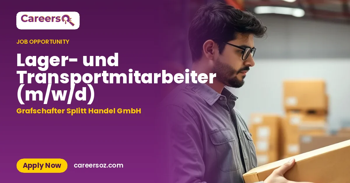 Lager- und Transportmitarbeiter (m/w/d) – Grafschafter Splitt Handel GmbH