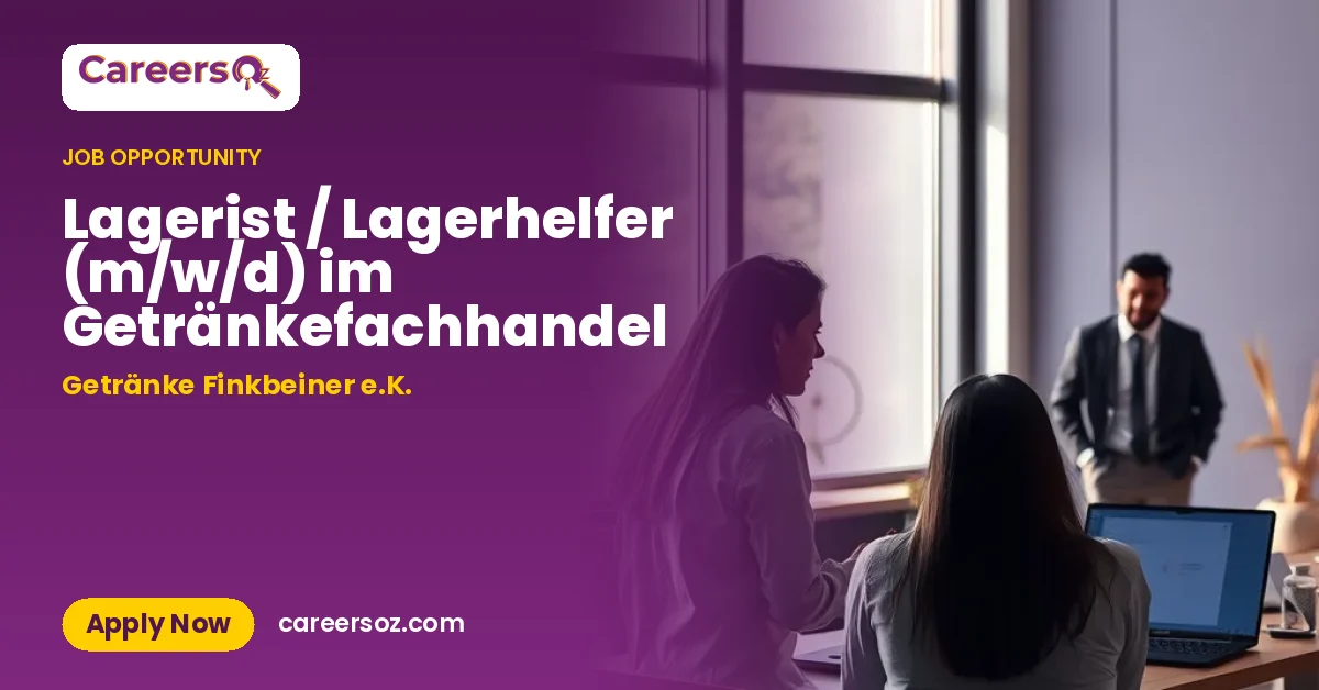Lagerist / Lagerhelfer (m/w/d) im Getränkefachhandel – Getränke Finkbeiner e.K.