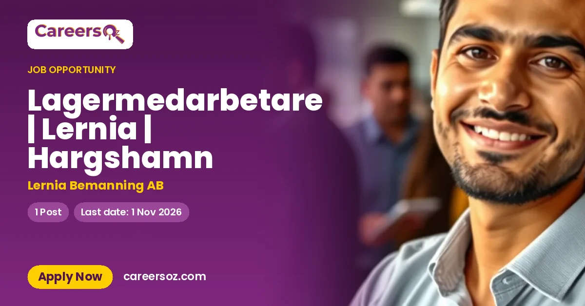Lagermedarbetare | Lernia | Hargshamn – Lernia Bemanning AB