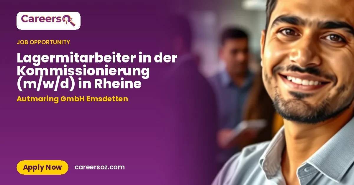 Lagermitarbeiter in der Kommissionierung (m/w/d) in Rheine – Autmaring GmbH Emsdetten