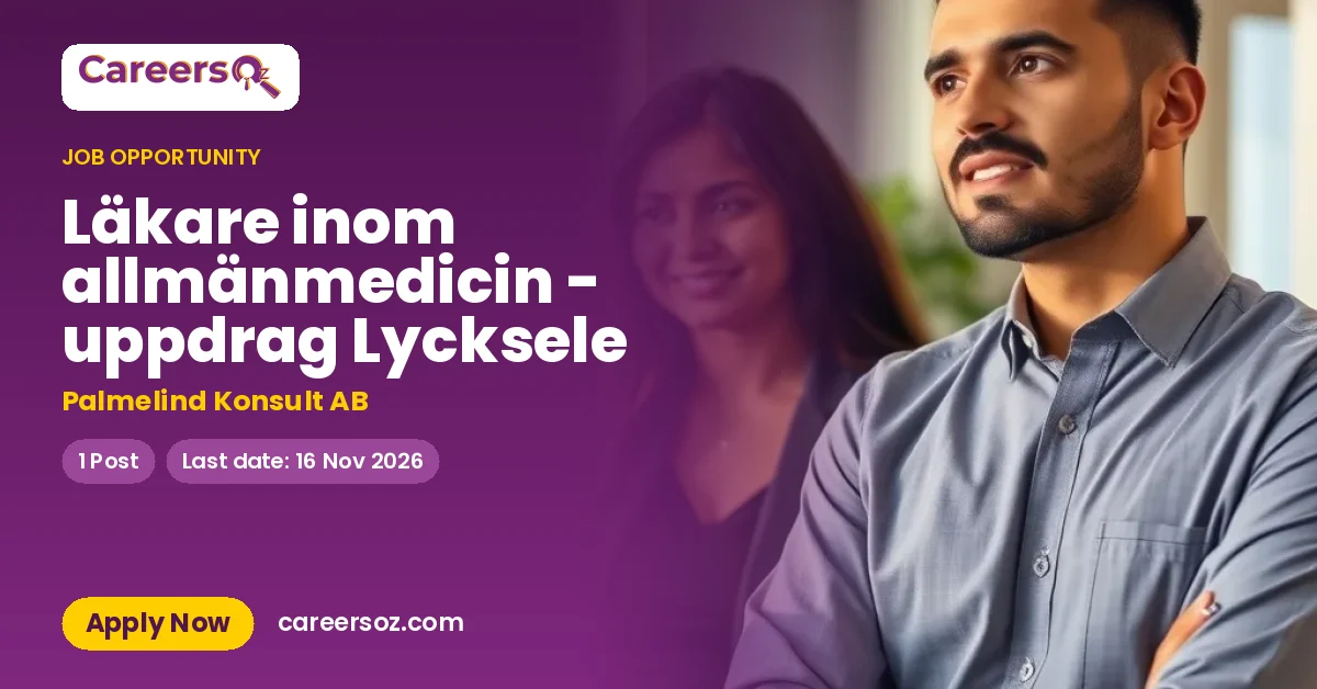 Läkare inom allmänmedicin - uppdrag Lycksele – Palmelind Konsult AB