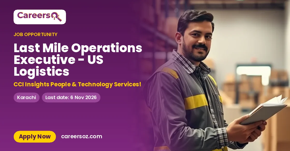 Last Mile Operations Executive - US Logistics – CCI Insights People & Technology Services!
