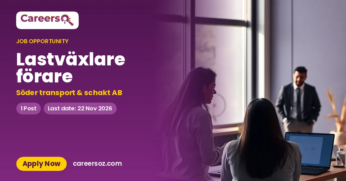 Lastväxlare förare – Söder transport & schakt AB