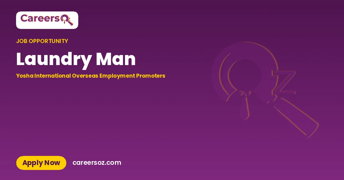 Laundry Man – Yosha International Overseas Employment Promoters