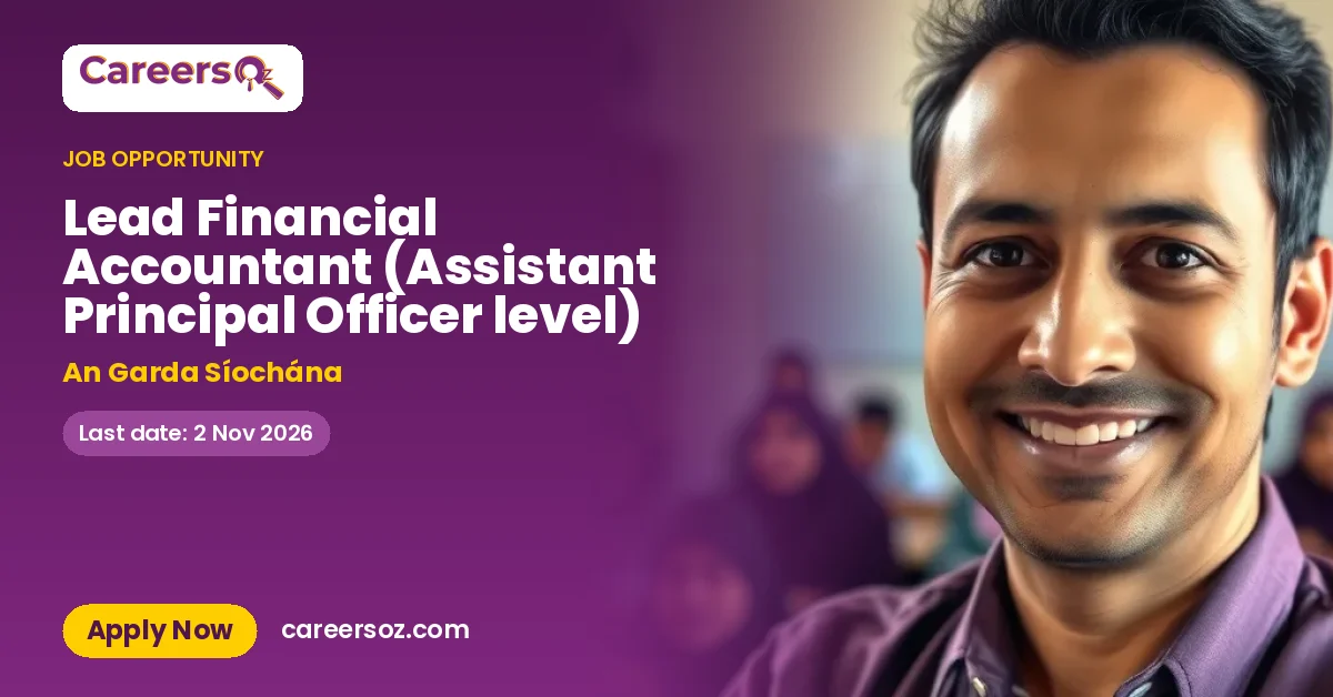 Lead Financial Accountant (Assistant Principal Officer level) – An Garda Síochána