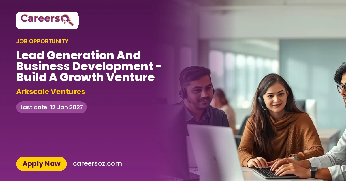 Lead Generation And Business Development - Build A Growth Venture – Arkscale Ventures