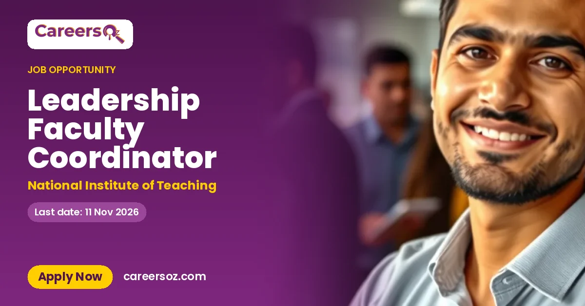 Leadership Faculty Coordinator – National Institute of Teaching