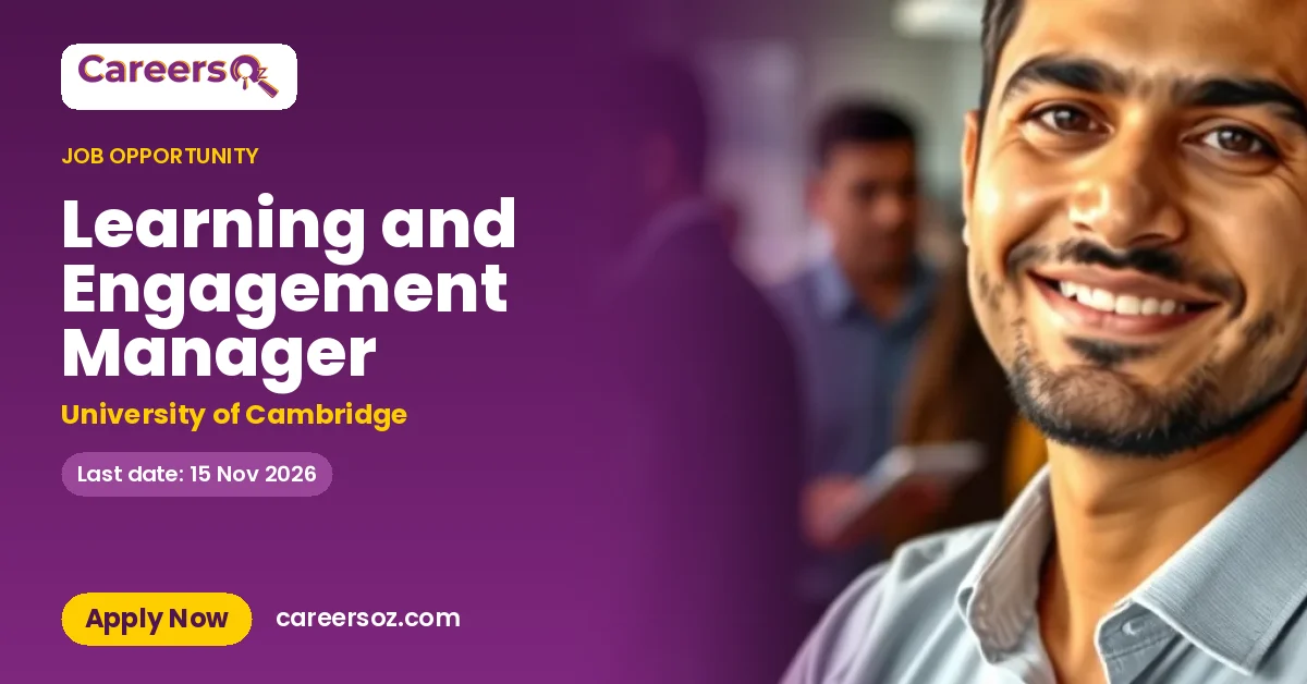 Learning and Engagement Manager – University of Cambridge