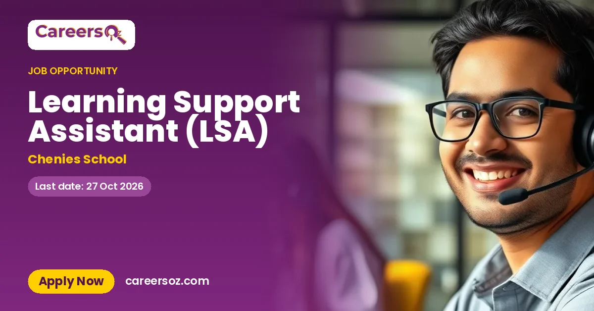 Learning Support Assistant (LSA) – Chenies School
