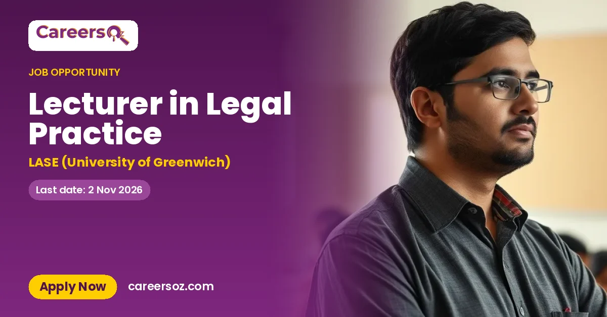 Lecturer in Legal Practice – LASE (University of Greenwich)