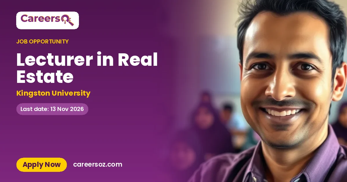Lecturer in Real Estate – Kingston University