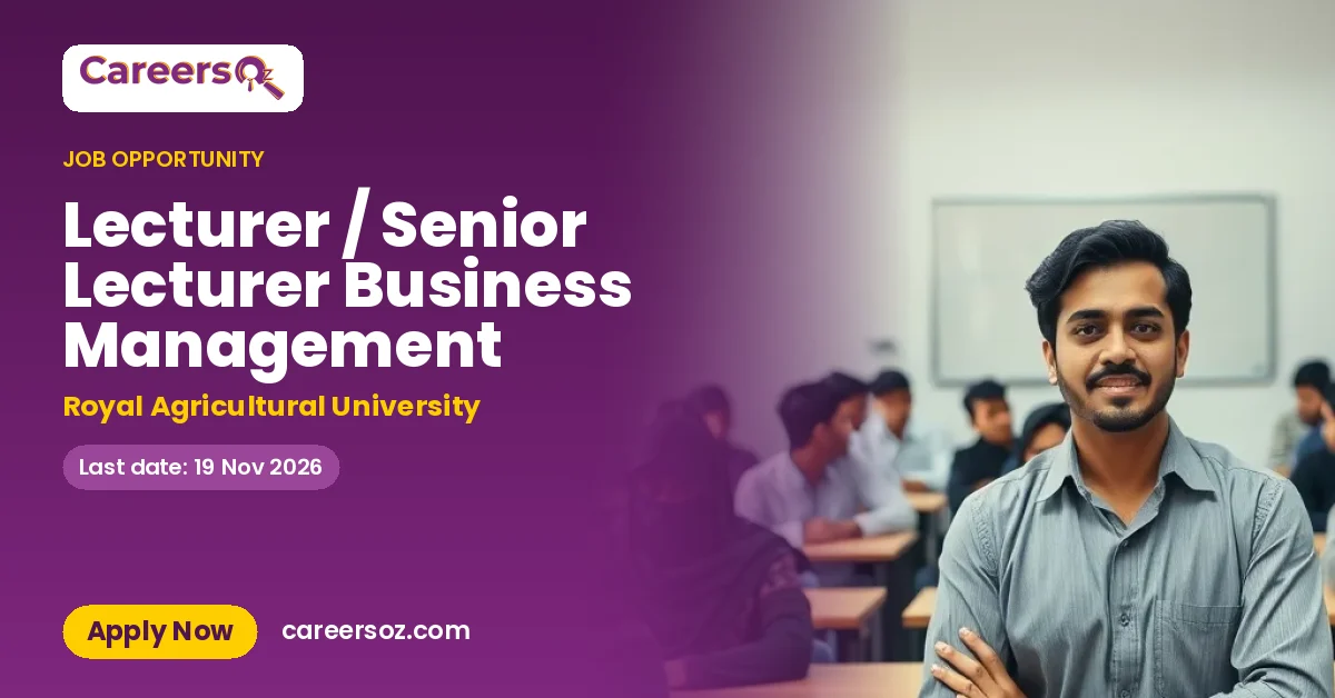 Lecturer / Senior Lecturer Business Management – Royal Agricultural University