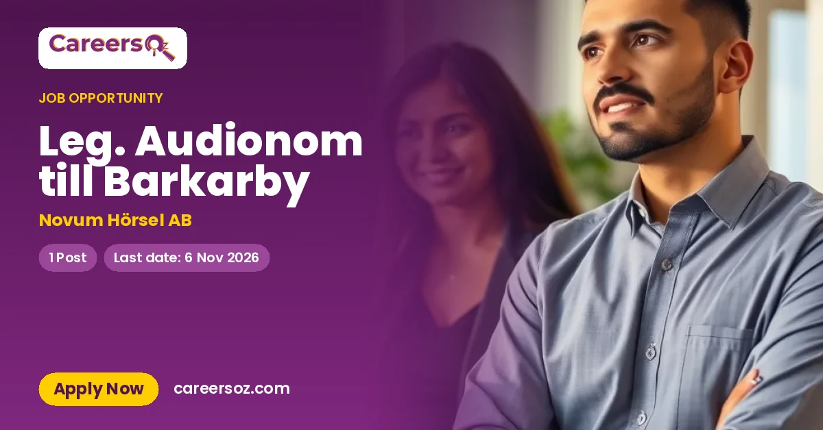 Leg. Audionom till Barkarby – Novum Hörsel AB