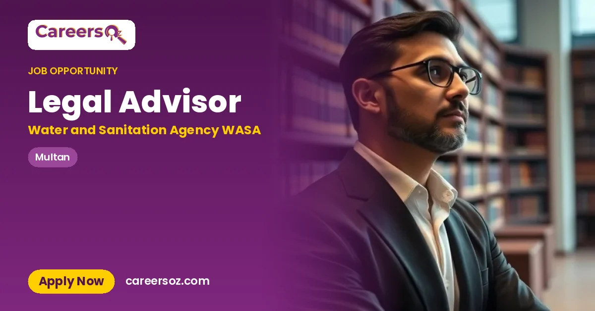 Legal Advisor – Water and Sanitation Agency WASA