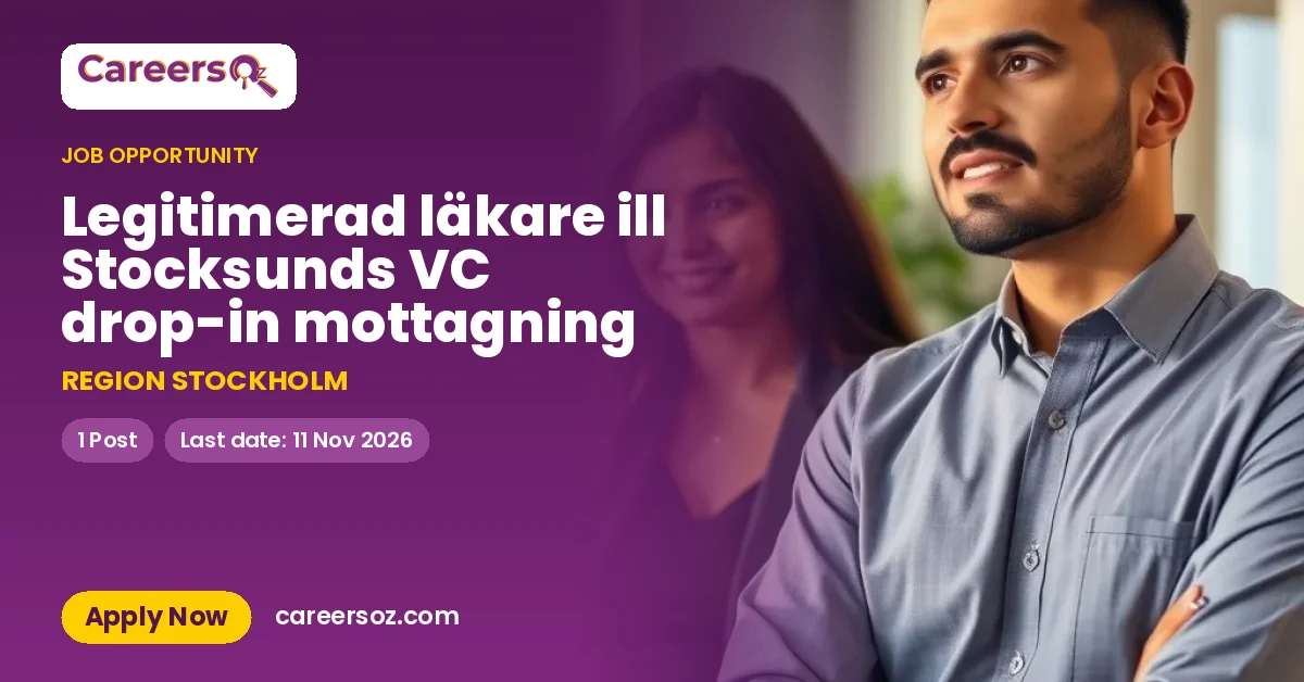 Legitimerad läkare ill Stocksunds VC drop-in mottagning – REGION STOCKHOLM
