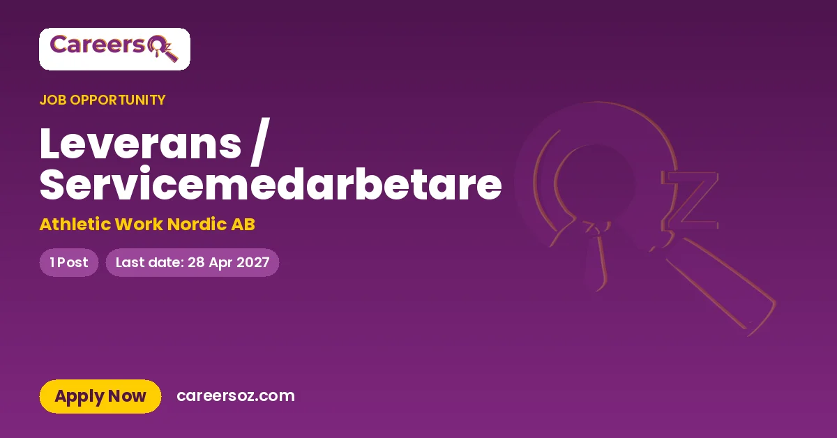 Leverans / Servicemedarbetare – Athletic Work Nordic AB