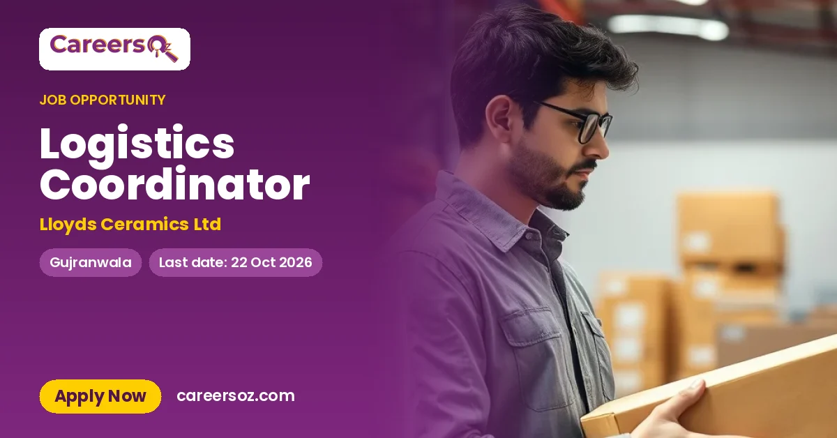 Logistics Coordinator – Lloyds Ceramics Ltd