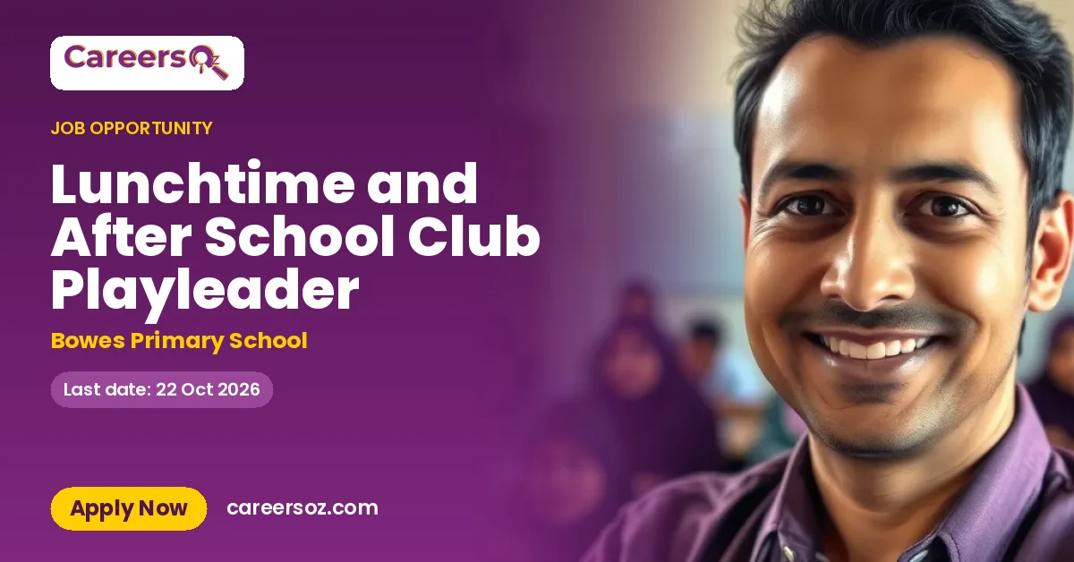 Lunchtime and After School Club Playleader – Bowes Primary School