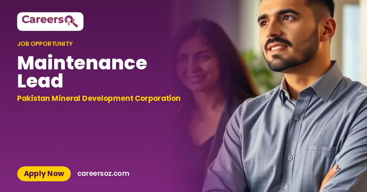 Maintenance Lead – Pakistan Mineral Development Corporation