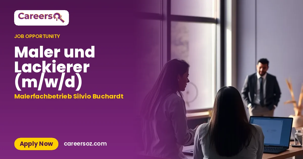 Maler und Lackierer (m/w/d) – Malerfachbetrieb Silvio Buchardt