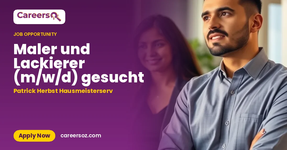 Maler und Lackierer (m/w/d) gesucht – Patrick Herbst Hausmeisterserv