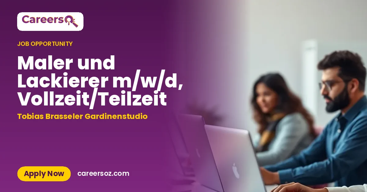 Maler und Lackierer m/w/d, Vollzeit/Teilzeit – Tobias Brasseler Gardinenstudio