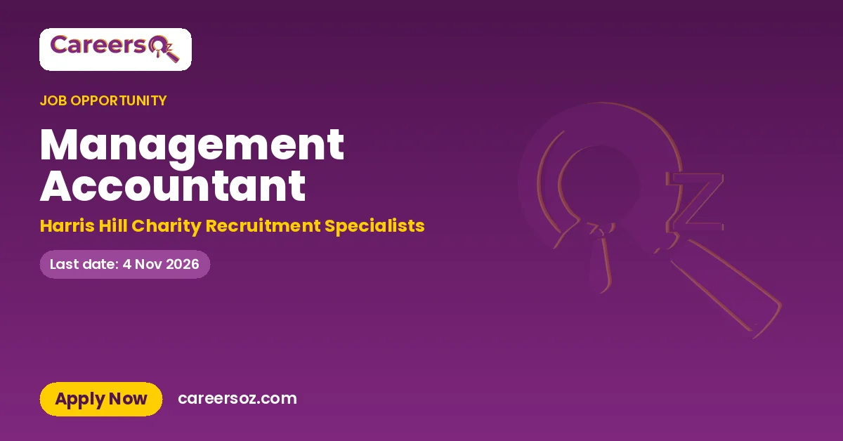 Management Accountant – Harris Hill Charity Recruitment Specialists