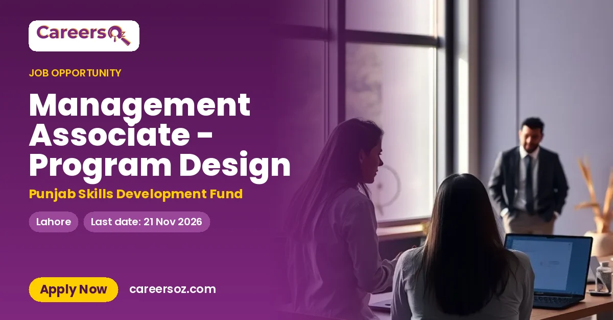 Management Associate - Program Design – Punjab Skills Development Fund