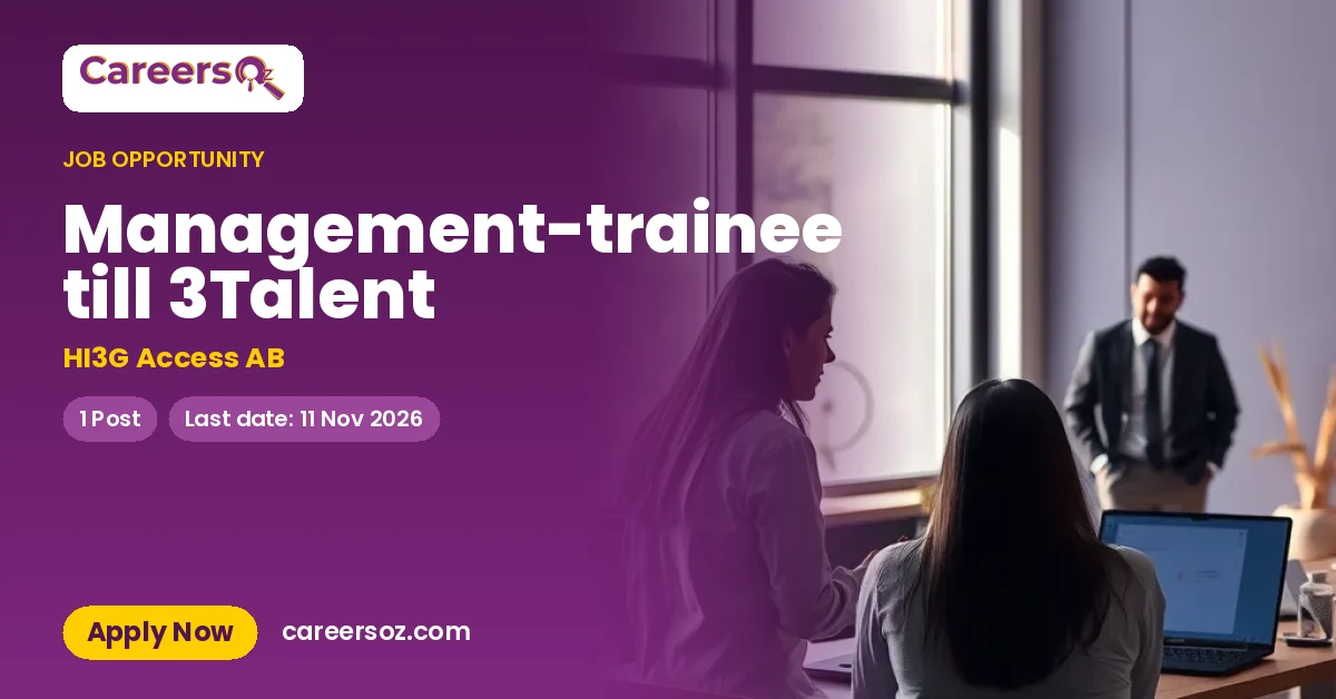 Management-trainee till 3Talent – HI3G Access AB